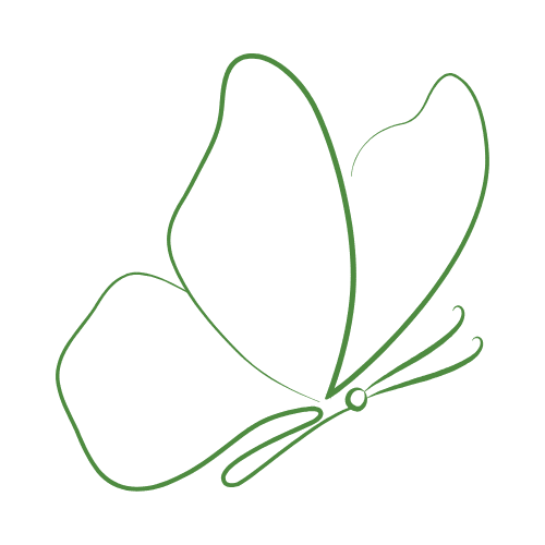 Hospice Brazos Valley - Pediatric Care Simple green butterfly outline design
